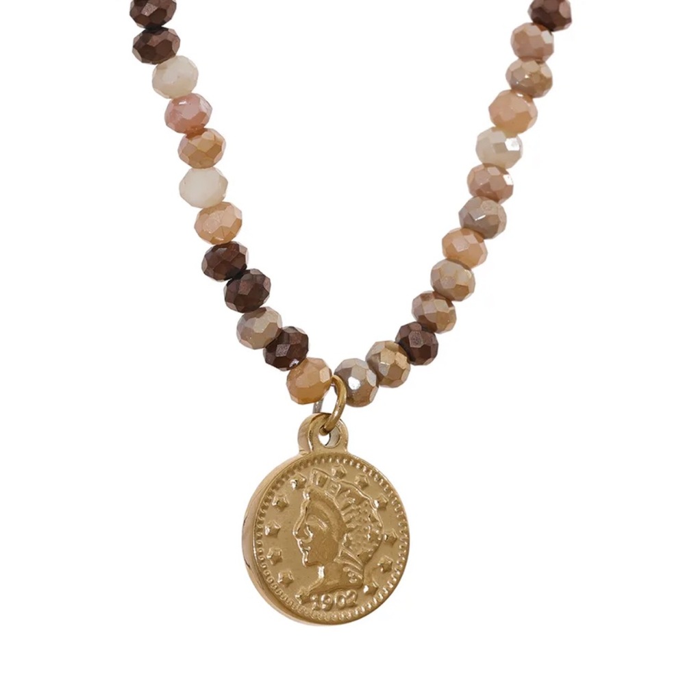 Boho Sunrise Coin Gradient Chocker